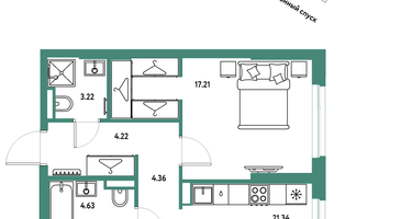 2-к. квартира, 69&nbsp;м²