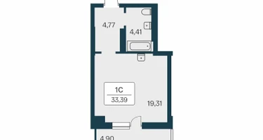 Студия, 33&nbsp;м²