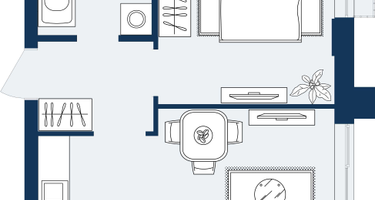 1-к. квартира, 33&nbsp;м²