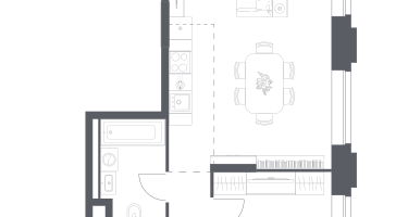 Студия, 49&nbsp;м²