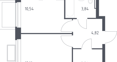 1-к. квартира, 32&nbsp;м²