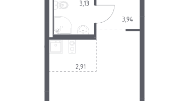 Студия, 22&nbsp;м²