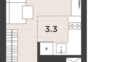 1-к. квартира, 21&nbsp;м²