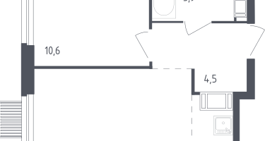 Студия, 36&nbsp;м²