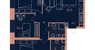 4-к. квартира, 79&nbsp;м²