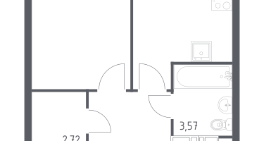 1-к. квартира, 32&nbsp;м²