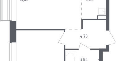 Студия, 36&nbsp;м²