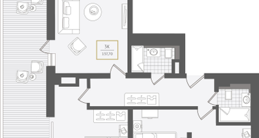 3-к. квартира, 138&nbsp;м²