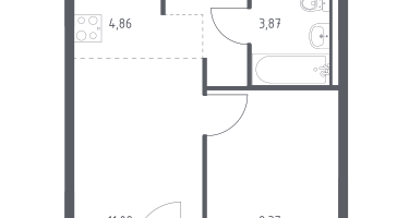 Студия, 33&nbsp;м²