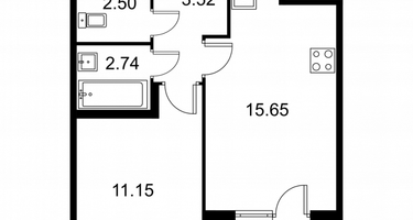 Студия, 37&nbsp;м²