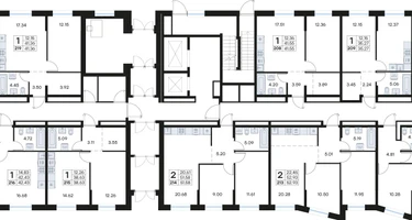 1-к. квартира, 41 м²