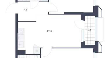 2-к. квартира, 59&nbsp;м²
