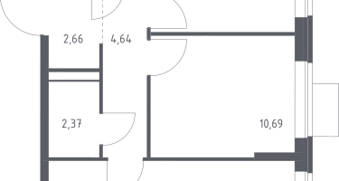 2-к. квартира, 51&nbsp;м²