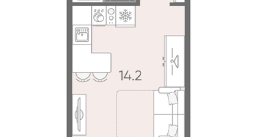 Студия, 19&nbsp;м²