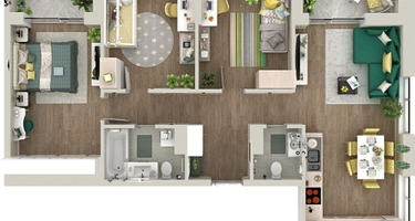 3-к. квартира, 87 м²