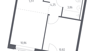 Студия, 36&nbsp;м²