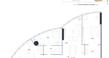 3-к. квартира, 165&nbsp;м²