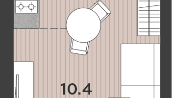 Студия, 23&nbsp;м²