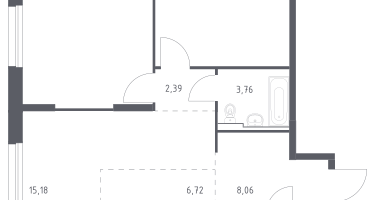 2-к. квартира, 70&nbsp;м²