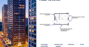 Студия, 29&nbsp;м²