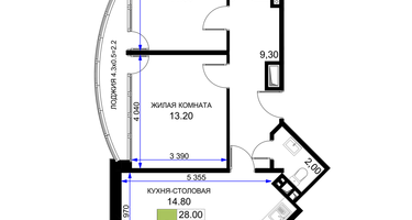2-к. квартира, 62&nbsp;м²