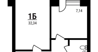 1-к. квартира, 32&nbsp;м²