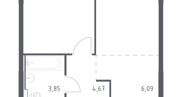 Студия, 34&nbsp;м²
