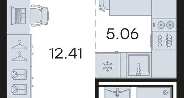 Студия, 24&nbsp;м²