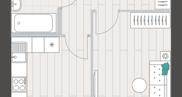 1-к. квартира, 36&nbsp;м²
