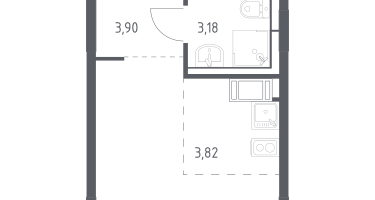 Студия, 21&nbsp;м²
