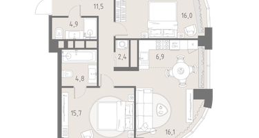 3-к. квартира, 78&nbsp;м²
