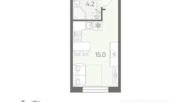 Студия, 21&nbsp;м²