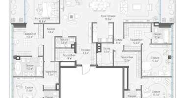 4-к. квартира, 259&nbsp;м²