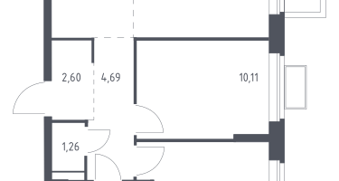 Студия, 51&nbsp;м²