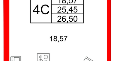 Студия, 25 м²