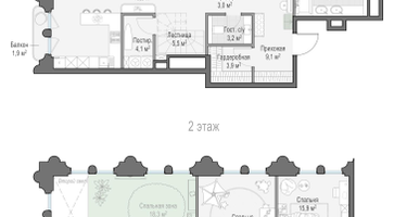 2-к. квартира, 229&nbsp;м²