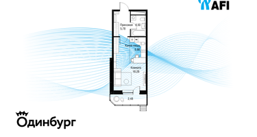 Студия, 37&nbsp;м²