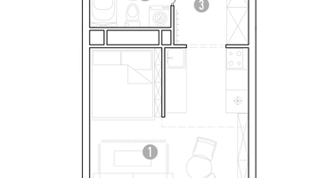 1-к. квартира, 28&nbsp;м²