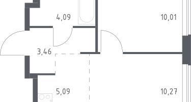 Студия, 32&nbsp;м²