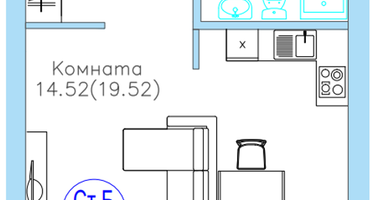 Студия, 27 м²