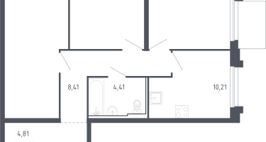3-к. квартира, 68&nbsp;м²