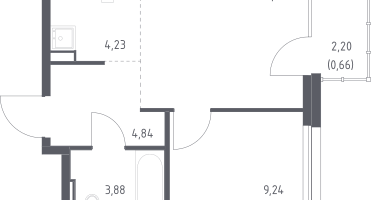 Студия, 35&nbsp;м²