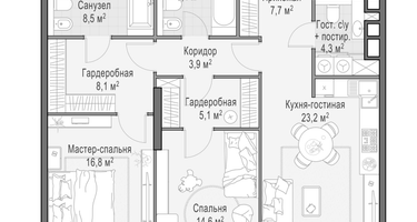 3-к. квартира, 99 м²