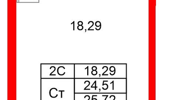 Студия, 24 м²