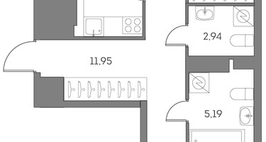 Студия, 65&nbsp;м²