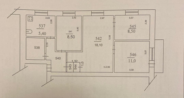 4-к. квартира, 61,3&nbsp;м²