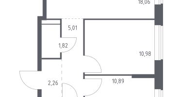 2-к. квартира, 52&nbsp;м²