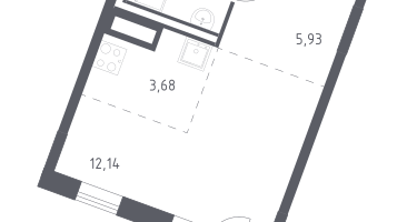 Студия, 25&nbsp;м²
