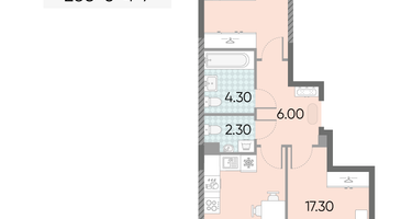 Студия, 65&nbsp;м²