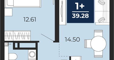 1-к. квартира, 35&nbsp;м²